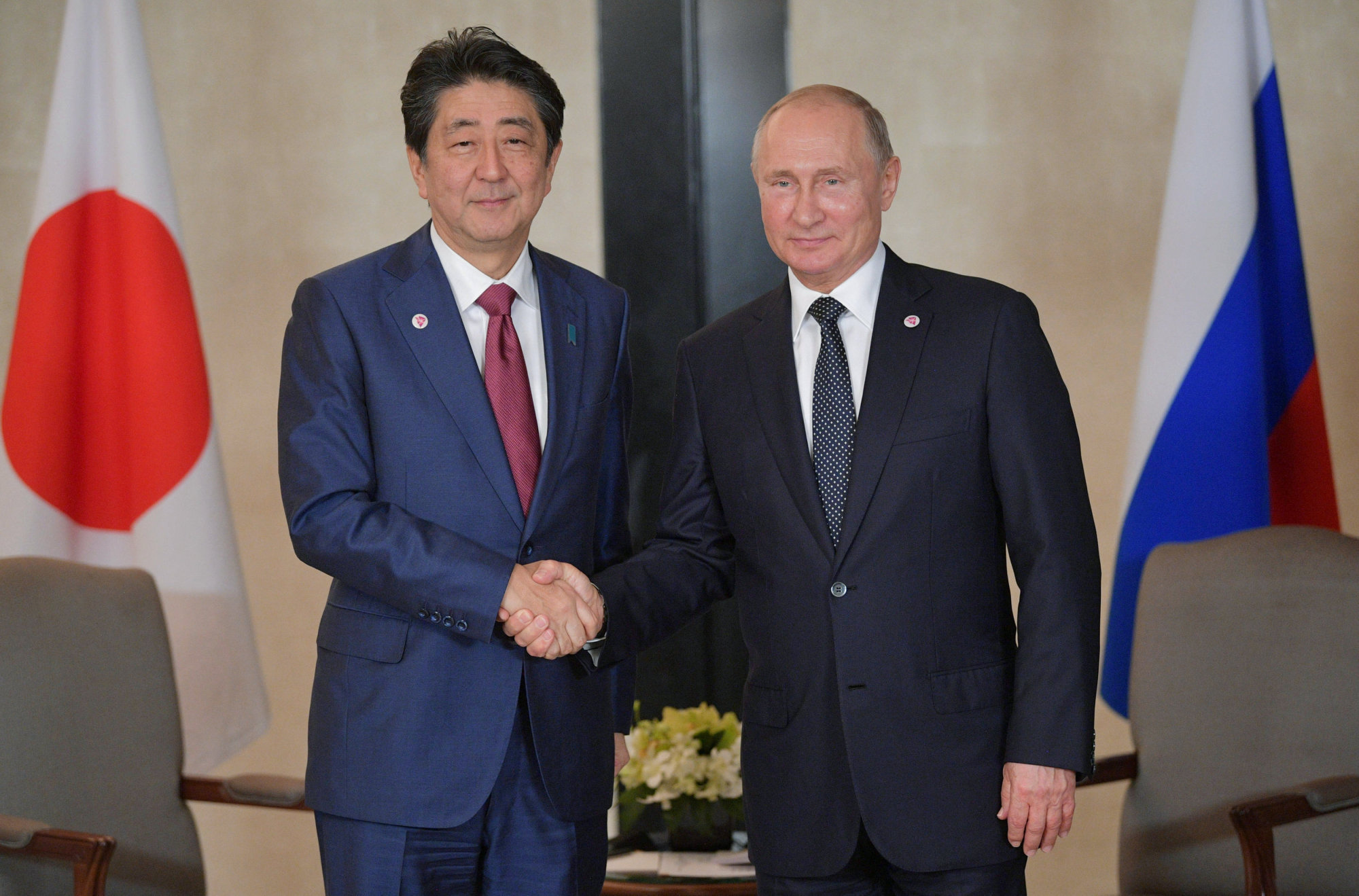 Cựu Thủ tướng Abe và Tổng thống Nga Putin