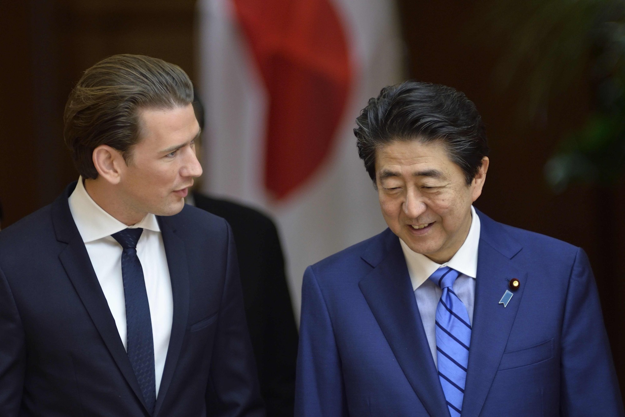 Abe and Austria's Sebastian Kurz agree to expand tourism and economic  cooperation The Japan Times