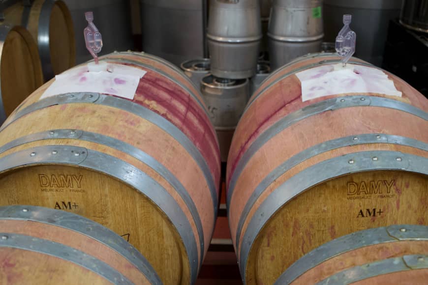 Good things come to those who wait: Barrels full of wine in Fujimaru