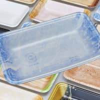 Although Eco Trays come in various colors, they are still recyclable. | FP CORP.
