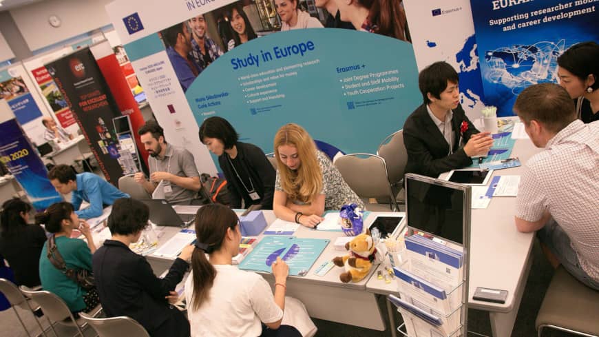 The European Higher Education Fair held in Tokyo last May. | EUROPEAN UNION