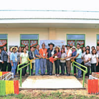 Inauguration of a new classroom building at the Camayse Elementary School, Samar province.