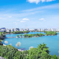 Ohori Park in Fukuoka's Chuo Ward. | CITY OF FUKUOKA