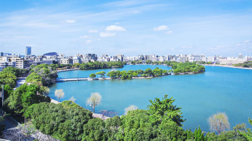 Ohori Park in Fukuoka's Chuo Ward. | CITY OF FUKUOKA