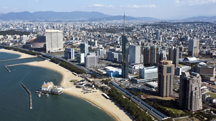 Seaside Momochi in western Fukuoka where the G20 ministerial meeting will take place  on June 8 and 9. | CITY OF FUKUOKA