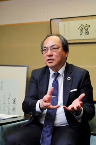 Ritsumeikan University President Yoshio Nakatani | TAKEO KONISHI