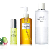 The DHC Olive Sube-Sube series includes Olive Virgin Oil, Deep Cleansing Oil, Mild Soap and Mild Lotion. | DHC CORP.