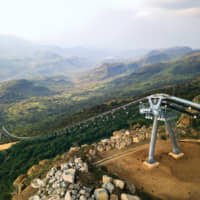 A rope conveyor located at Northam’s Booysendal mine.