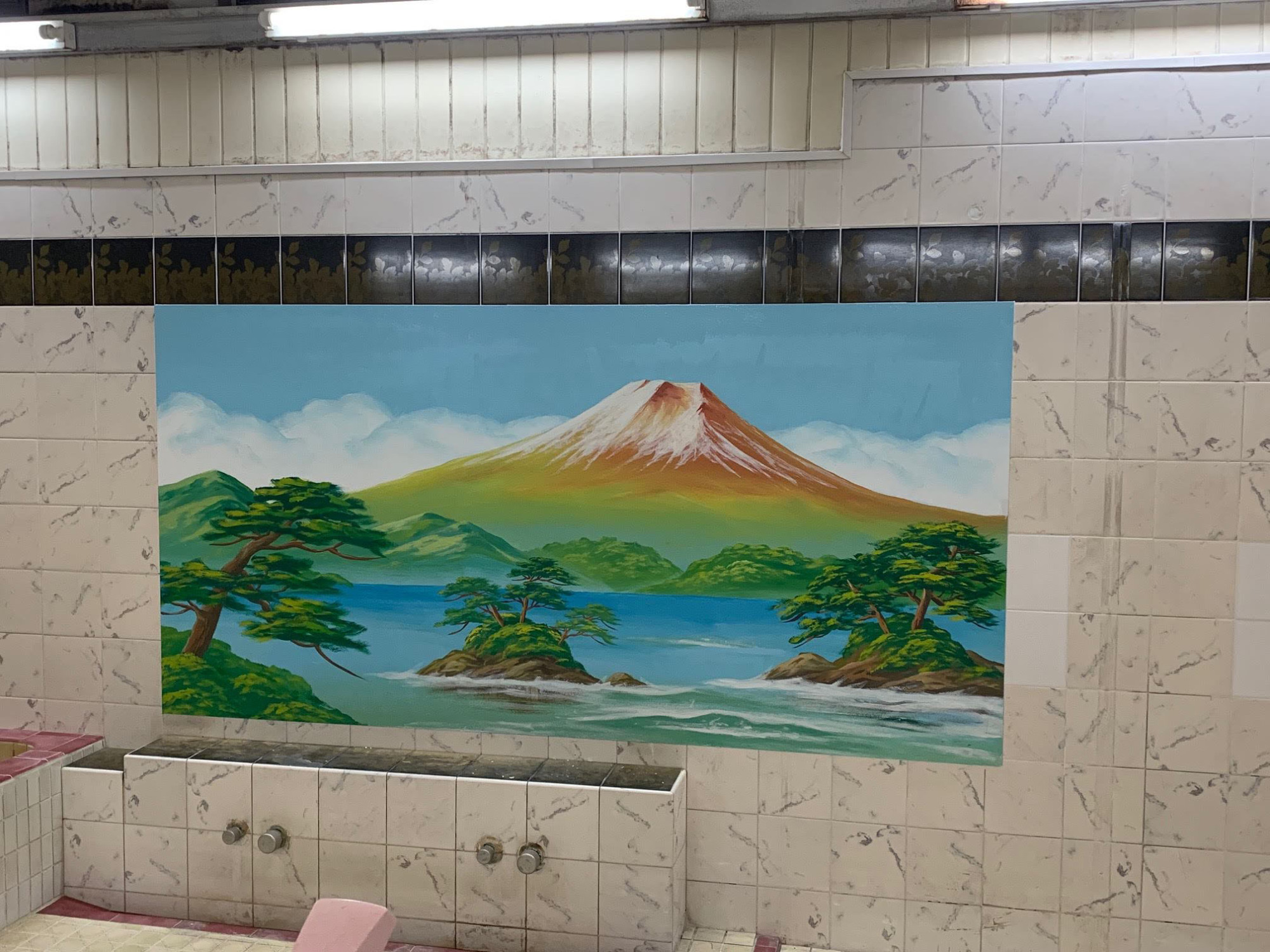 MOUNT FUJI NO.2 PUBLIC BATH & PICTURE JAPANESE BATHHOUSE MINIATURE COLLECTION 