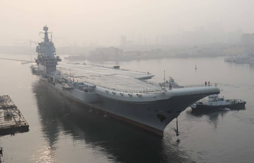 Beijing confirms new aircraft carrier sailed through Taiwan Strait on way to South China Sea - The Japan Times