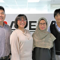 From left to right: Vicky Oktavianus, Sales & Marketing Division Manager; Anggie Dwiyana Putri, Public Relations; Selvi Rianty, Legal Division; and Yuki Okishio, President Director of PT. Mayekawa Indonesia | © MAYEKAWA INDONESIA