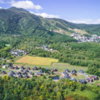 Aerial view of The Orchards