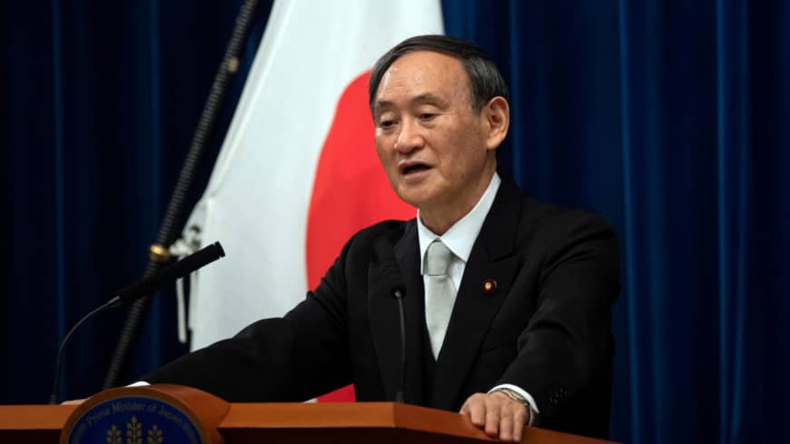 PM Suga talks with Moon for first time but signals no fresh start
