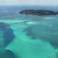 Kouri Island is famous for its breathtakingly beautiful emerald green waters and a coralline rock formation in the shape of a heart.