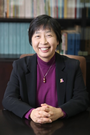 Yumiko Watanabe, director general of the Child and Family Policy Bureau of the Health, Labor and Welfare Ministry, speaks during an interview. | JUNKO KIMURA-MATSUMOTO 