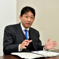 Yuichi Imai, director of the Media, Information and Foreign Language Education Division, at the Ministry of Education, Culture, Sports, Science and Technology, speaks about the GIGA School Program. | YOSHIAKI MIURA