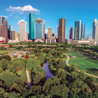 Houston’s skyline impresses all visitors.