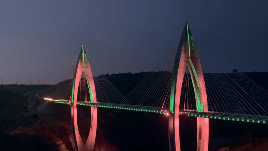 The iconic Mohammed VI Bridge, the longest cable-stayed bridge in Africa, is testament to Morocco’s world-class infrastructure.