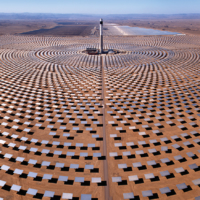 The Noor Ouarzazate Solar Complex is the largest concentrated solar power plant in the world.