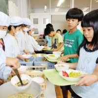 Japanese children learn the concept of shokuiku (food and nutrition education)  at an early age through school lunch programs. | PUBLIC INTEREST INCORPORATED FOUNDATION JAPAN ASSOCIATION FOR IMPROVING SCHOOL LUNCH