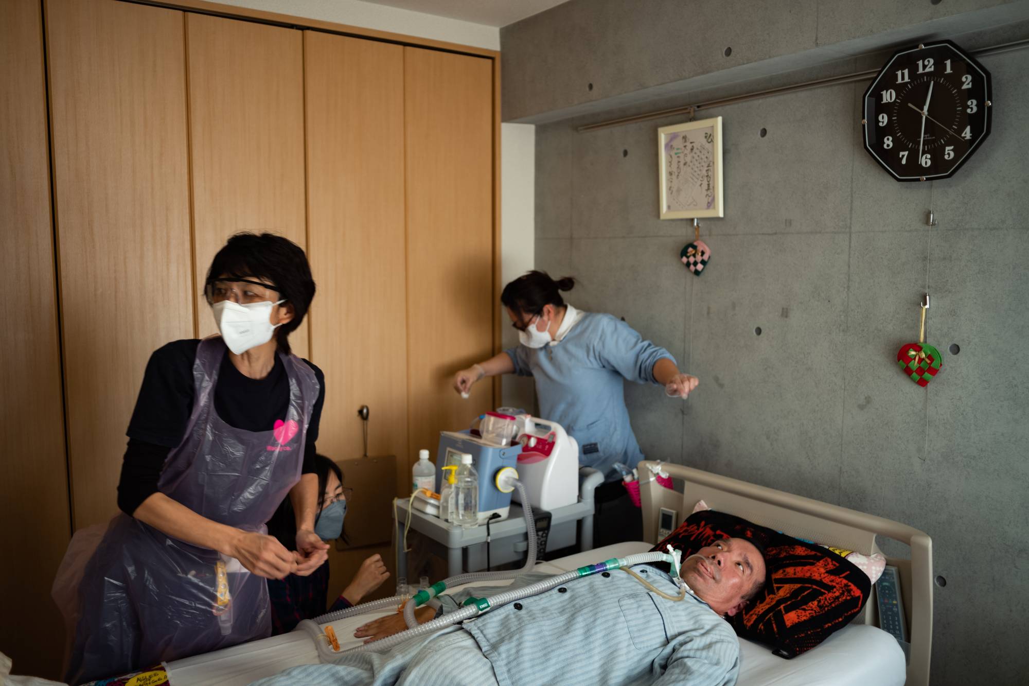 wife in hospital japan