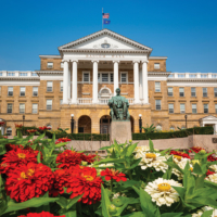 University of Wisconsin–Madison’s iconic Bascom Hall in the summer