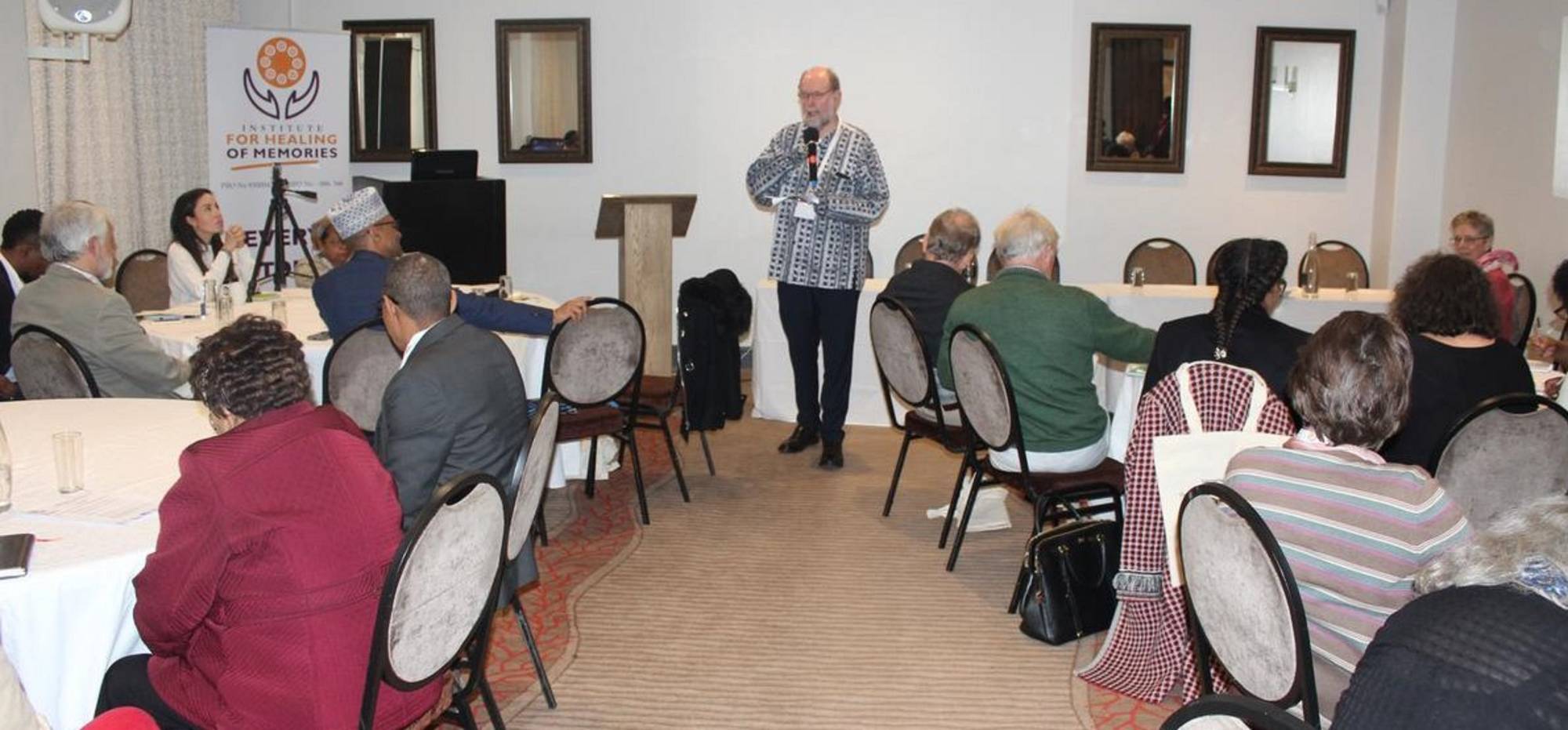 Father Lapsley speaks at the international Healing and Justice conference organized by the Institute for Healing of Memories. | MICHAEL LAPSLEY