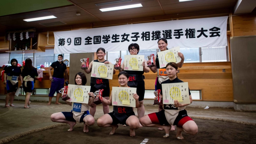 Faster, aggressive sumo on display at women’s college championships