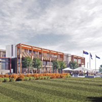 The Civic Centre in Ashburton (New Zealand) constructed with 500m3 NelsonPine LVL