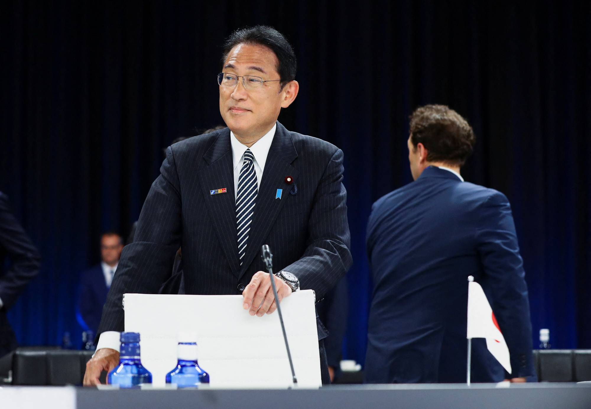 Prime Minister Fumio Kishida at the NATO summit in Madrid on June 29 | REUTERS