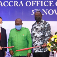 The opening ceremony of JETRO’s Accra office in 2021 | JAPAN EXTERNAL TRADE ORGANIZATION