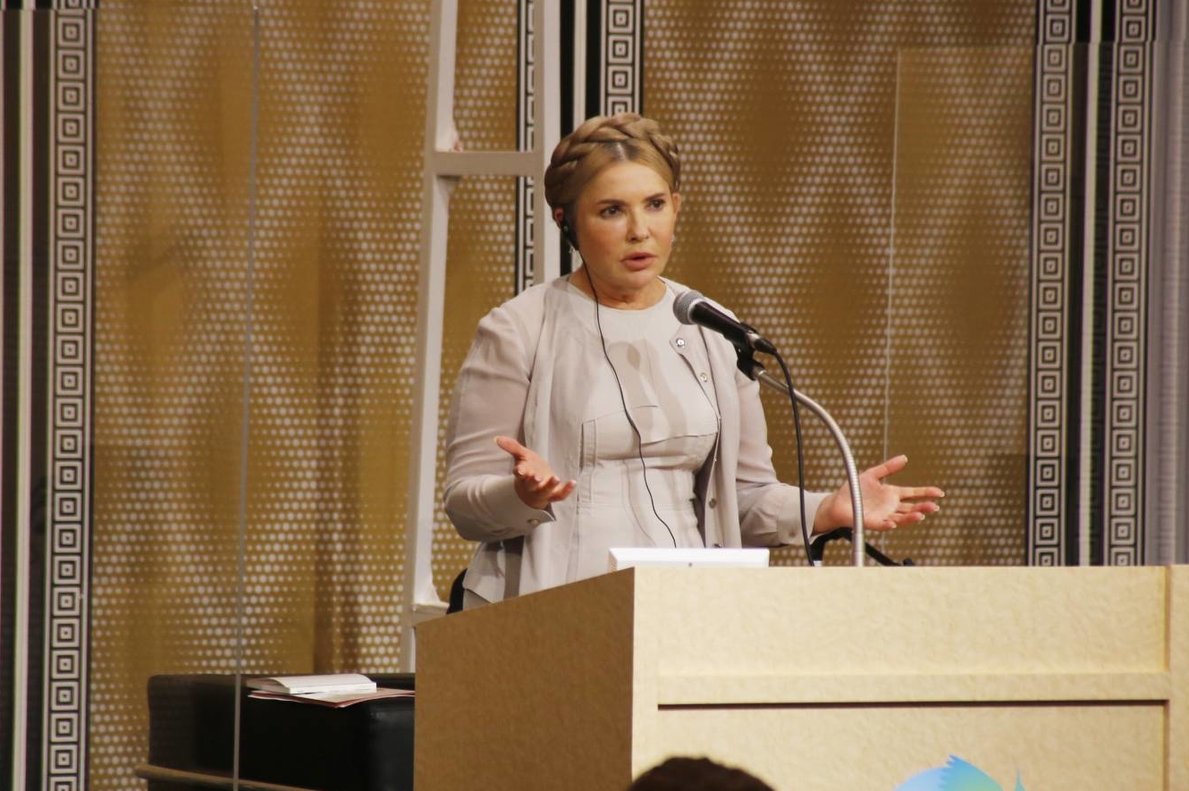Former Ukraine Prime Minister Yulia Tymoshenko thanks Japan on July 29 for supporting Ukraine. | TTJ TACHIBANA PUBLISHING