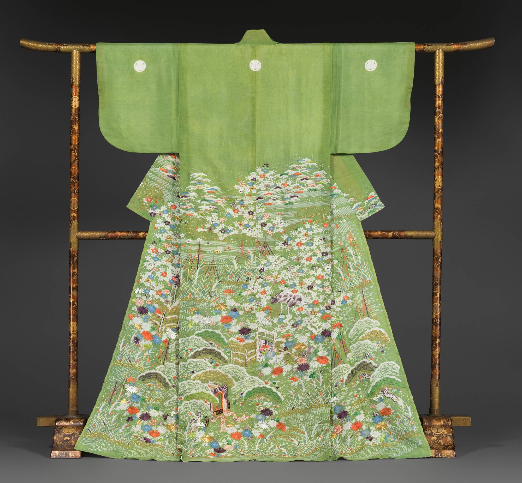 metaal Rich & Royal Kimono gestreept patroon Logo applicatie Mode Vrijetijdskleding Kimono’s 