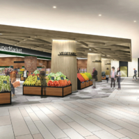 An artist’s rendering of the supermarket at Mitsukoshi | © FEDERAL LAND