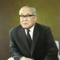 A portrait of Ohba founder Munenori Ohba painted by Kihou Miura