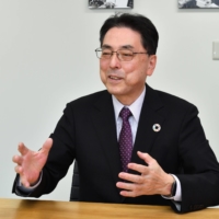 Nobuaki Mizuki, president of Alhytec, speaks with The Japan Times. | YOSHIAKI MIURA