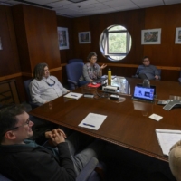 Faculty at the University of Florida in a meeting to discuss how to deal with ChatGPT, in Gainesville, on Friday. | TODD ANDERSON / THE NEW YORK TIMES