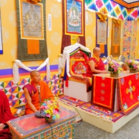 Monks from Sri Lanka and Bhutan attend the festival for the first time in three years.