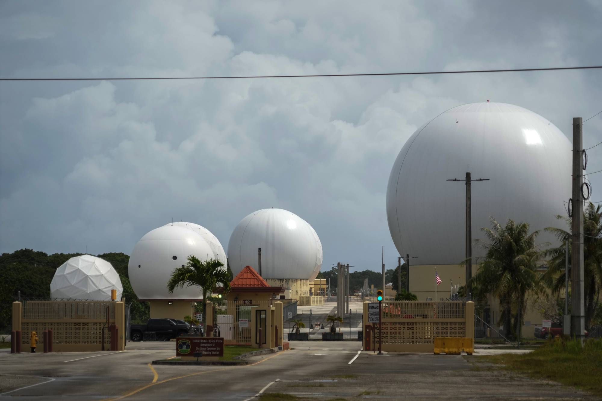 The Guam Remote Ground Terminal at Andersen Air Force Base on Feb. 17. The site does satellite surveillance in the region. | CHANG W. LEE / THE NEW YORK TIMES