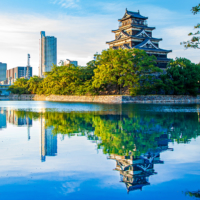 Visitors can enjoy Hiroshima Castle’s beauty in every season.