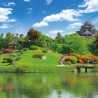 Okayama Korakuen is one of the Three Great Gardens of Japan.