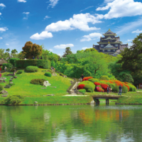 Okayama Korakuen is one of the Three Great Gardens of Japan.