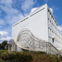 The Waseda International House of Literature, also known as the Haruki Murakami Library, opened in October 2021 with the writer’s aspirations of it becoming a place of open international exchange for literature and culture. | WASEDA UNIVERSITY