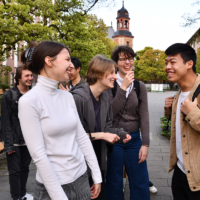 International students enjoy their time at Doshisha University in Kyoto.  | DOSHISHA UNIVERSITY