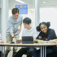 Students must speak Japanese in the Japan Plaza, giving them a chance to hone their language skills while learning about Japanese culture. | NANZAN UNIVERSITY