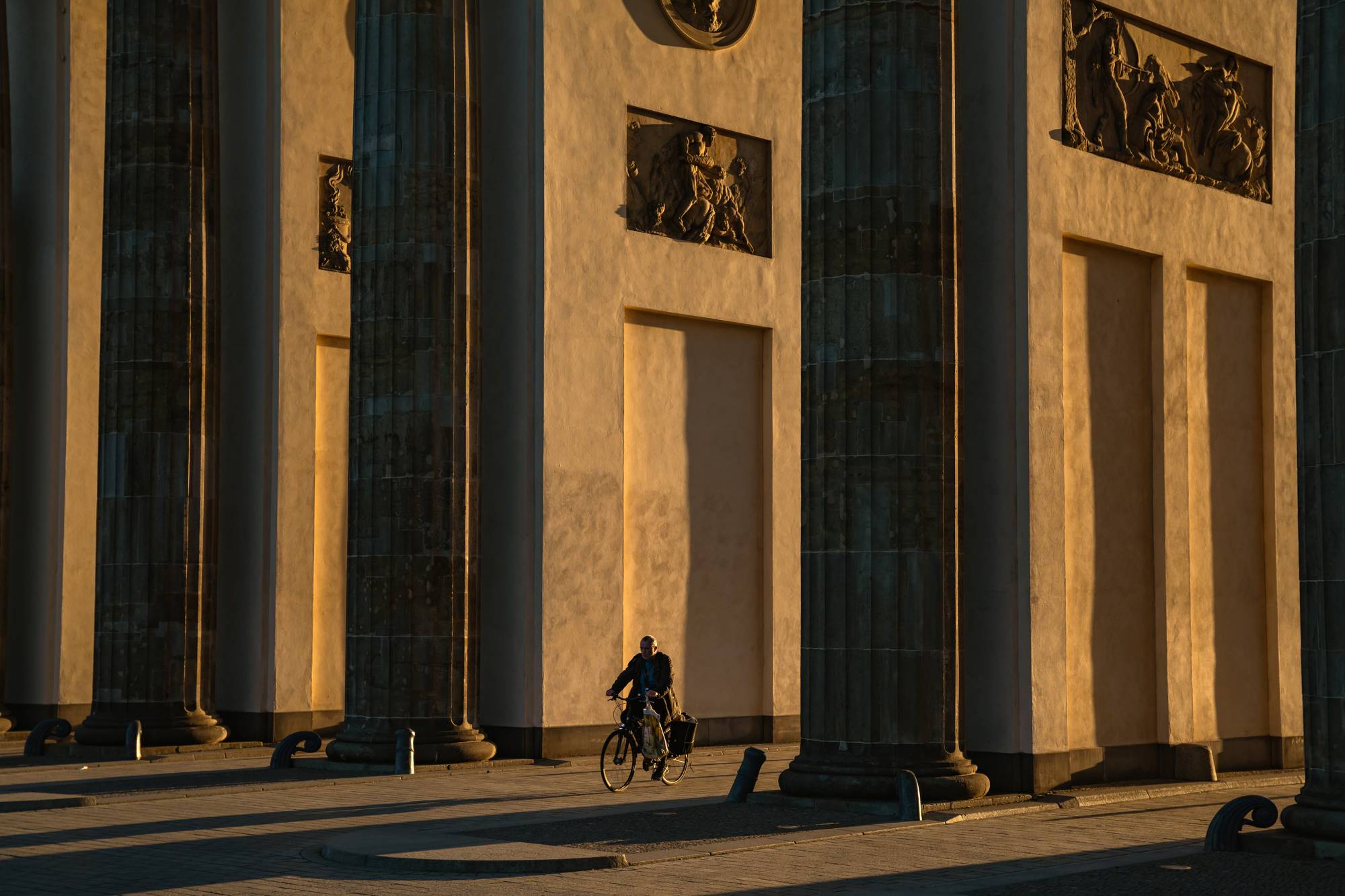 The Brandenburg Gate in Berlin. Last year, military spending in Europe had its biggest annual rise in three decades, the Stockholm International Peace Research Institute reported. | ANDREEA CAMPEANU / THE NEW YORK TIMES