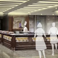 A service area expansion will provide three areas dedicated to hot and cold dishes and desserts. | IMPERIAL HOTEL, TOKYO