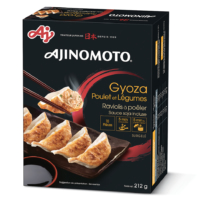 Ajinomoto’s chicken and vegetable gyoza is a ready-to-cook meal of frozen Japanese dumplings with rich taste and flavor.