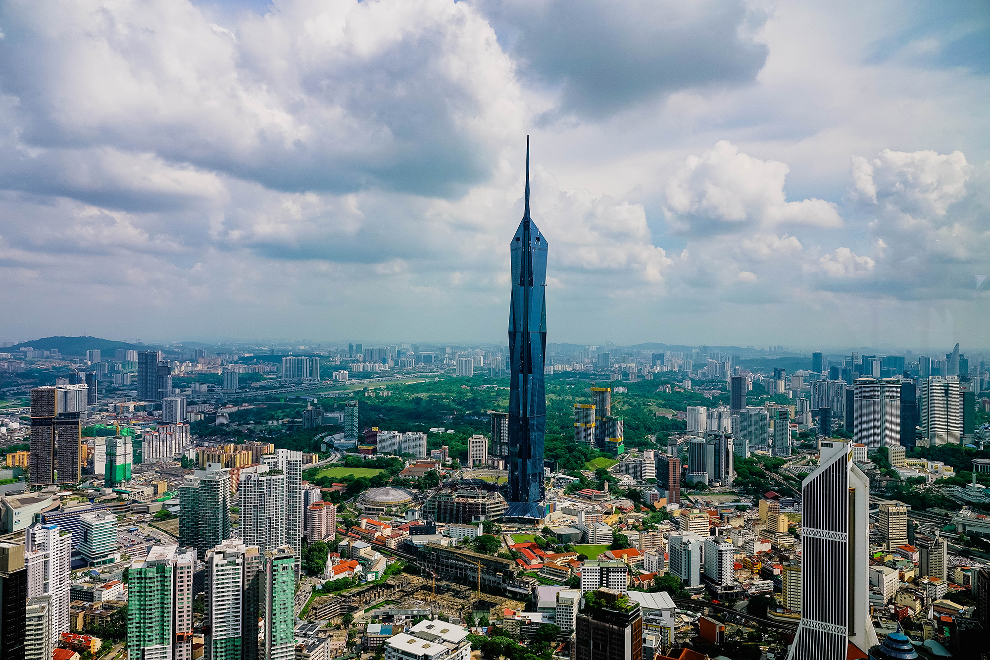 The Merdeka 118 tower in Kuala Lumpur is currently the second-tallest building in the world. | GETTY IMAGES