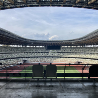 Visitors can explore the inside of the Japan National Stadium on self-guided tours. | MALEE BAKER OOT